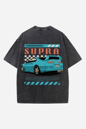 Its A Supra Designed Oversized T-shirt-XS / Vintage Black