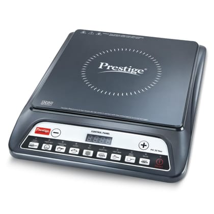 Prestige Pic 20 Neo Induction Cooktop 1600W|Indian Menu Options| Automatic Voltage Regulator| Timer With User Pre-Set, Manual, Black Prestige Pic 20 Neo Induction Cooktop 1600W|Indian Menu Options| Automatic Voltage Regulator| Timer With User Pre-Set, Ma