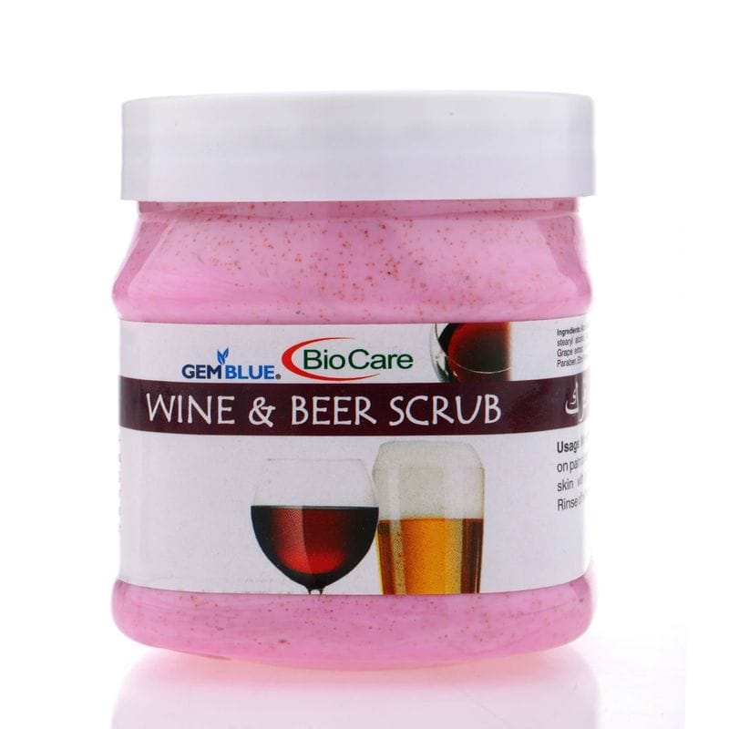 Gemblue BioCare Wine And Beer Face And Body Scrub, 500 ml