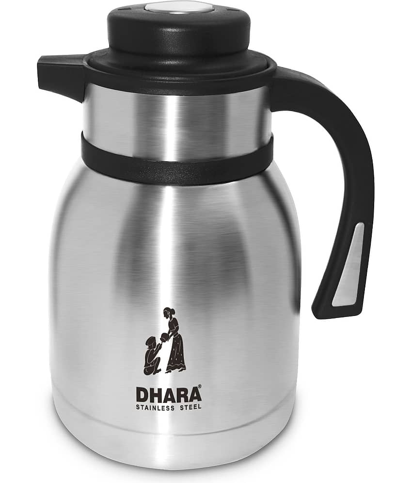 Dhara Stainless Steel CHAI CLUB 1.2 L Steel Carafe 1200 ml