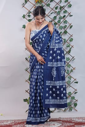 Cotton 92*80 Mulmul Saree