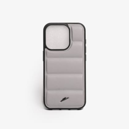 iPhone 15 Series Leather Case (Grey)-iPhone 15 Pro Max