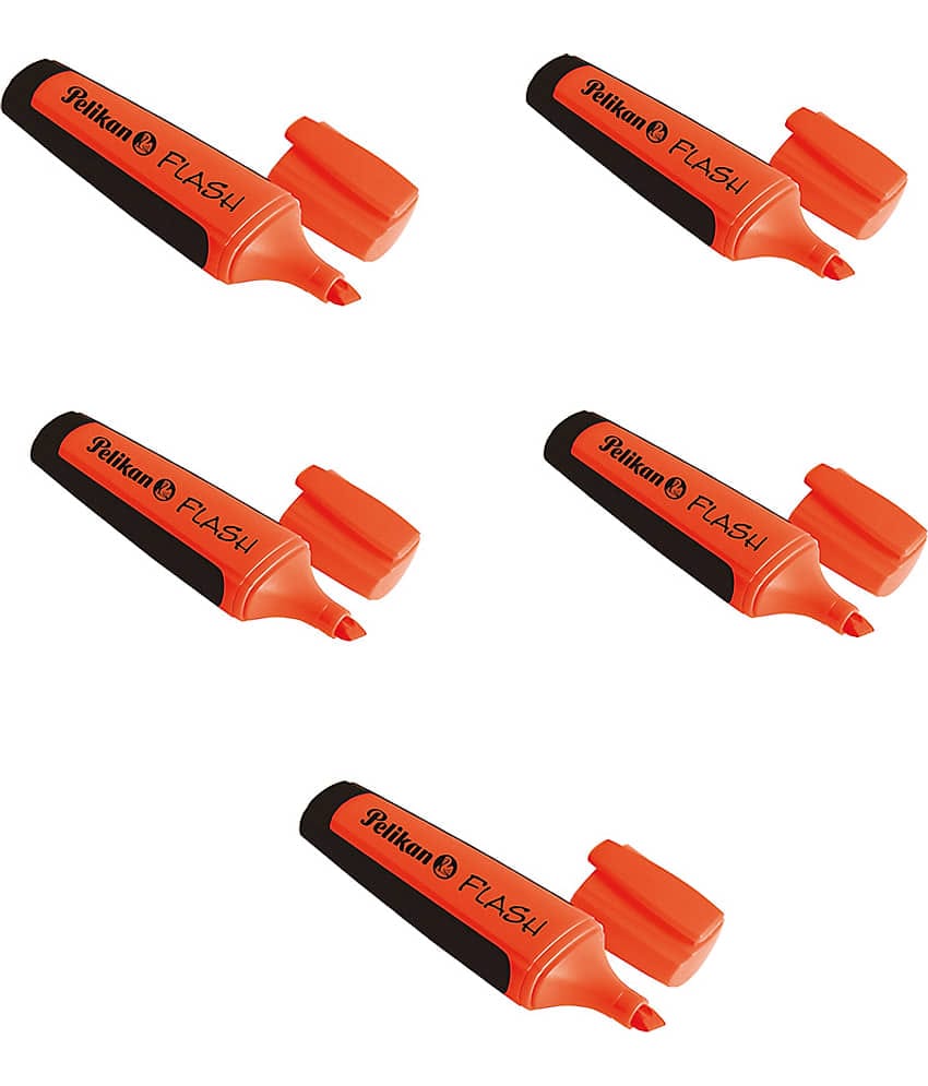 FLASH Textmaker Highlighter Orange - Pack of 10