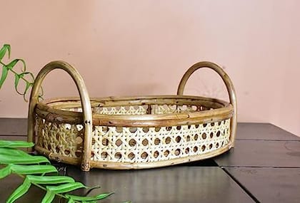 Rattan Oval Gifting Tray Rattan Oval Gifting Tray