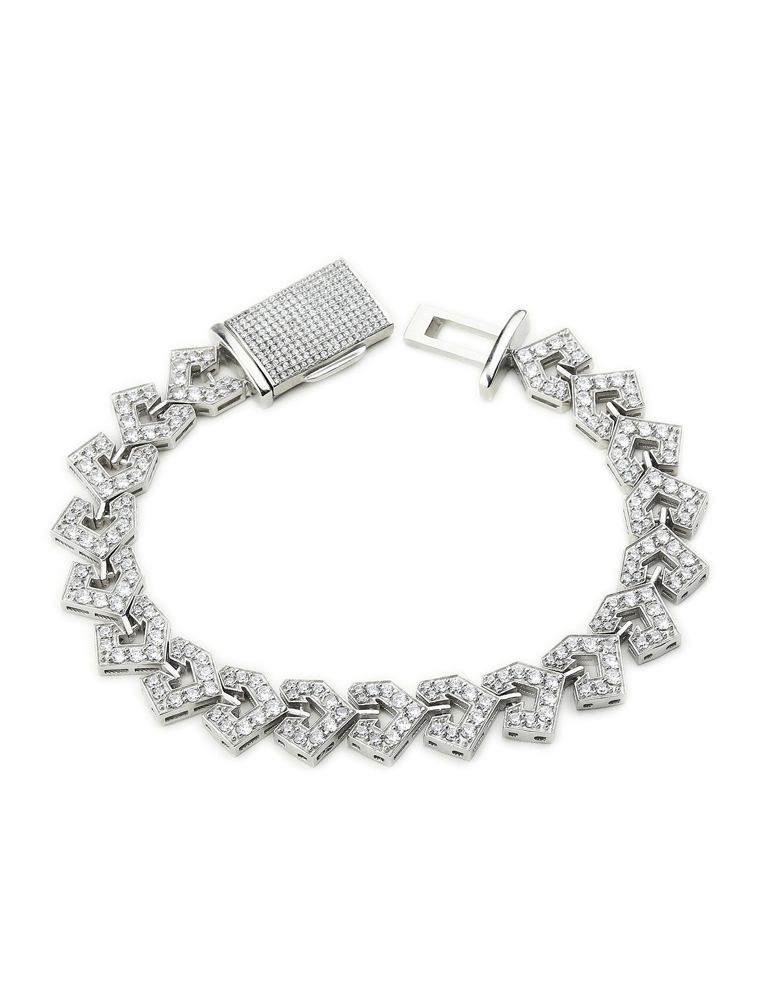 The G Bracelet- 10mm-7 Inches / Silver