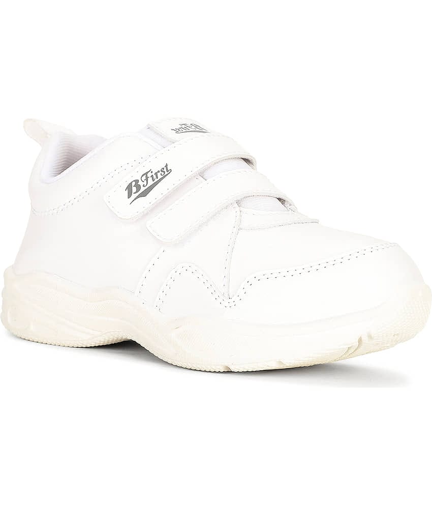 Bata - White Boy's School Shoes ( 1 Pair )