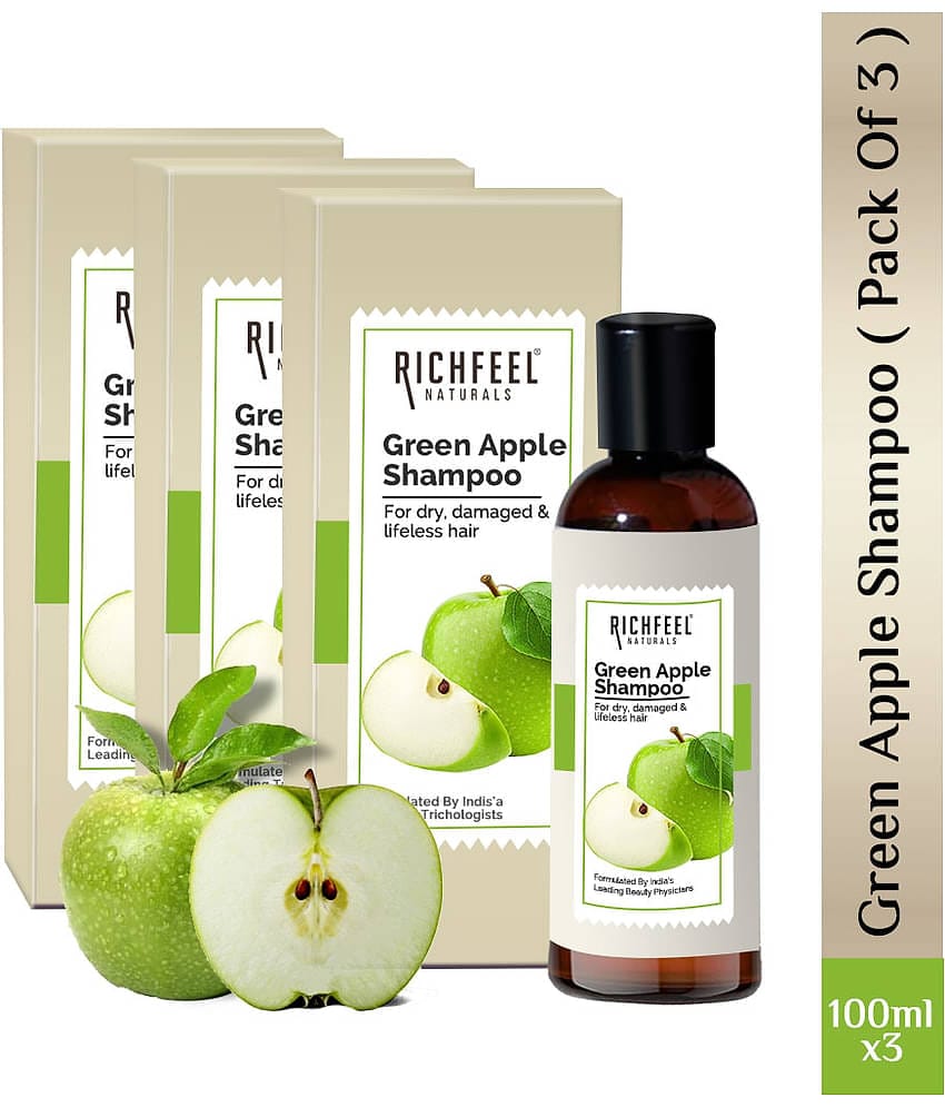 Richfeel Green Apple Shampoo 100 Ml Pack of 3