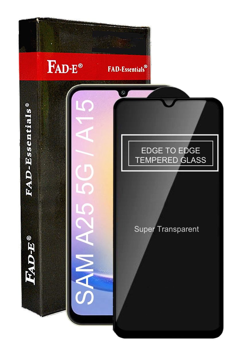 FAD-E Tempered Glass for Samsung Galaxy A25 5G (Transparent)