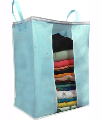 PrettyKrafts XXXL Saree Cover/Sari Organizer with Handles and Transparent Front Extra Large Sari Cover