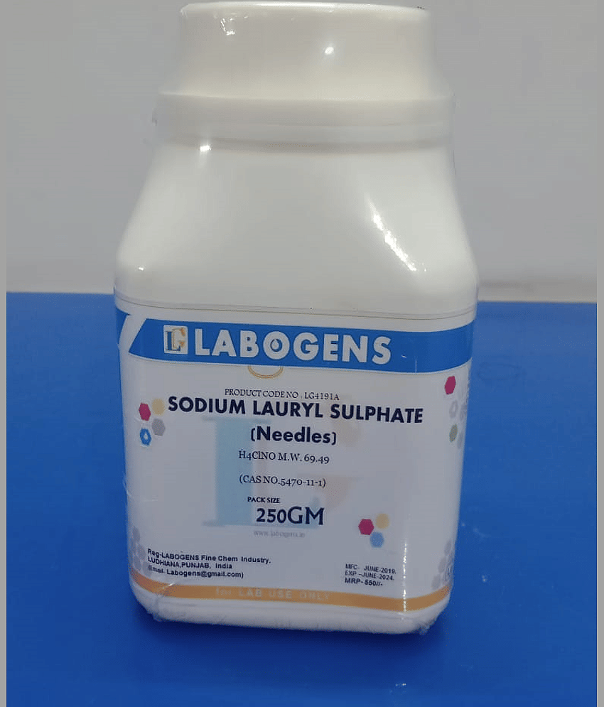 SODIUM LAURYL SULPHATE {NEEDLES} 250GM