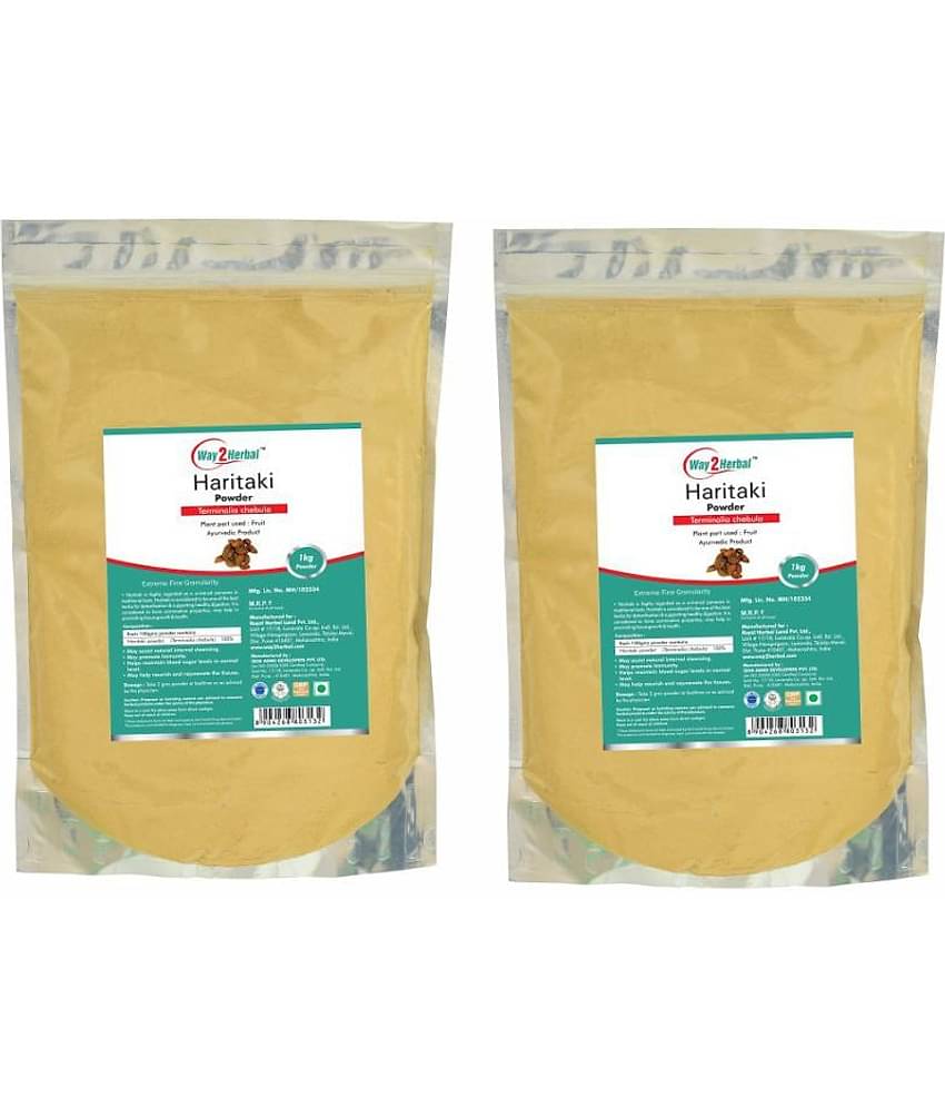 Way2Herbal Haritaki Powder 1 kg Pack of 2