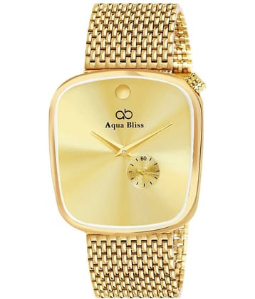 AQUA BLISS - Gold Stainless Steel Chronograph Men's Watch