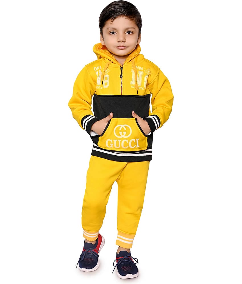 New Collection Pack of 1 Boys Polyester Cardigan Sweater ( Yellow )