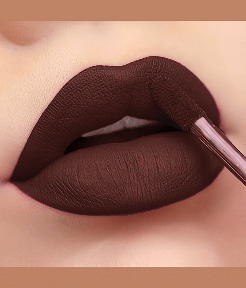BELLABLOOM Coffee Brown Shades Liquid Matte Lipstick, Long Lasting, 5 ml (Pack of 1)