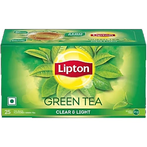 Lipton Clear & Light Green Tea, 32.5 g (25 Bags x 1.3 g Each)