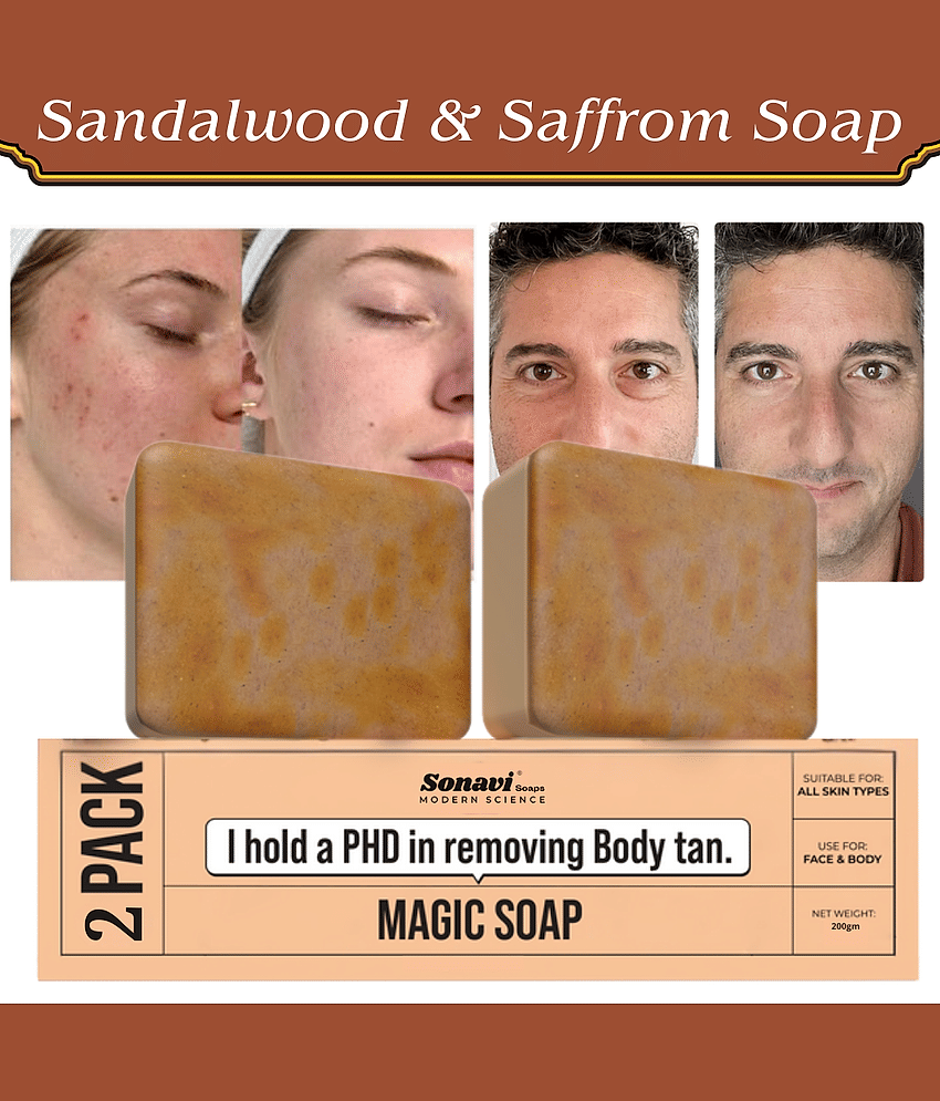 Sonavi Skin Whitening GHARSOAP Soap for All Skin Type ( Pack of 2 )