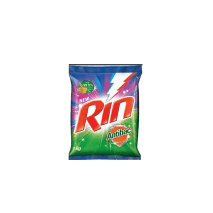 Rin Detergent Powder Advanced Anti Bacterial Rs.10/- Rin Detergent Powder Advanced Anti Bacterial Rs.10/-