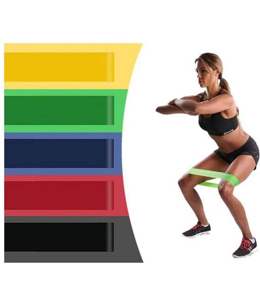 aurapuro Rubber Compact Resistance Band Blue - Heavy Resistance