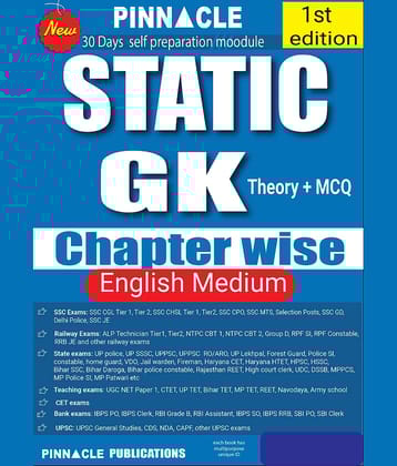 Static GK Theory + MCQ Chapter-Wise English Medium