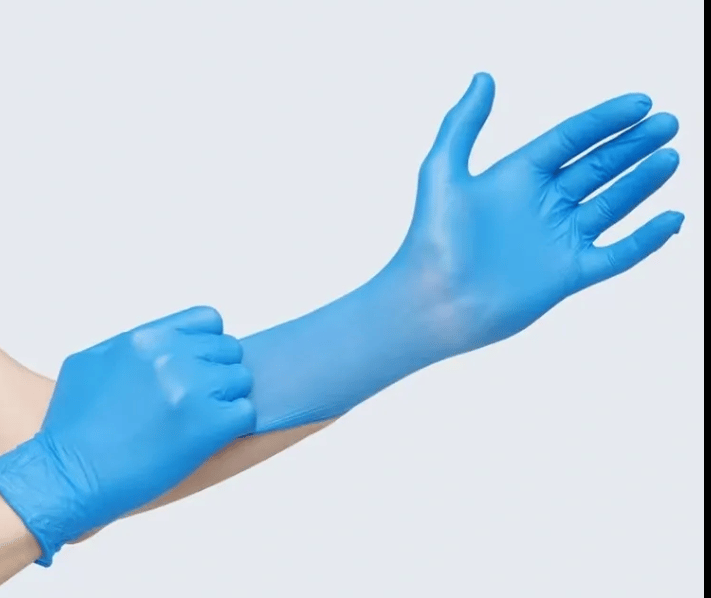 Blue Disposable Nitrile Gloves