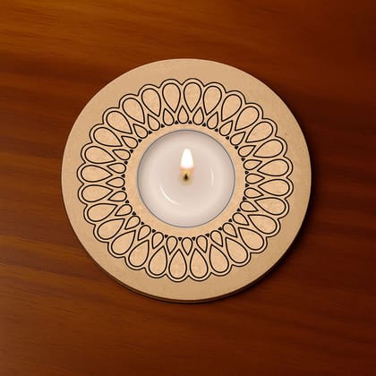 Dbeautify's Floral Loop MDF Candle Holder Dbeautify's Floral Loop MDF Candle Holder