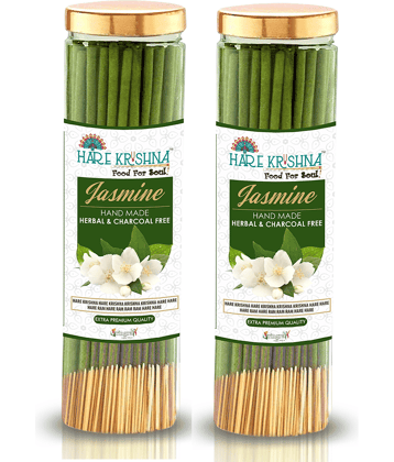 Hare Krishna Incense Stick Jasmine 200 gm ( Pack of 2 )