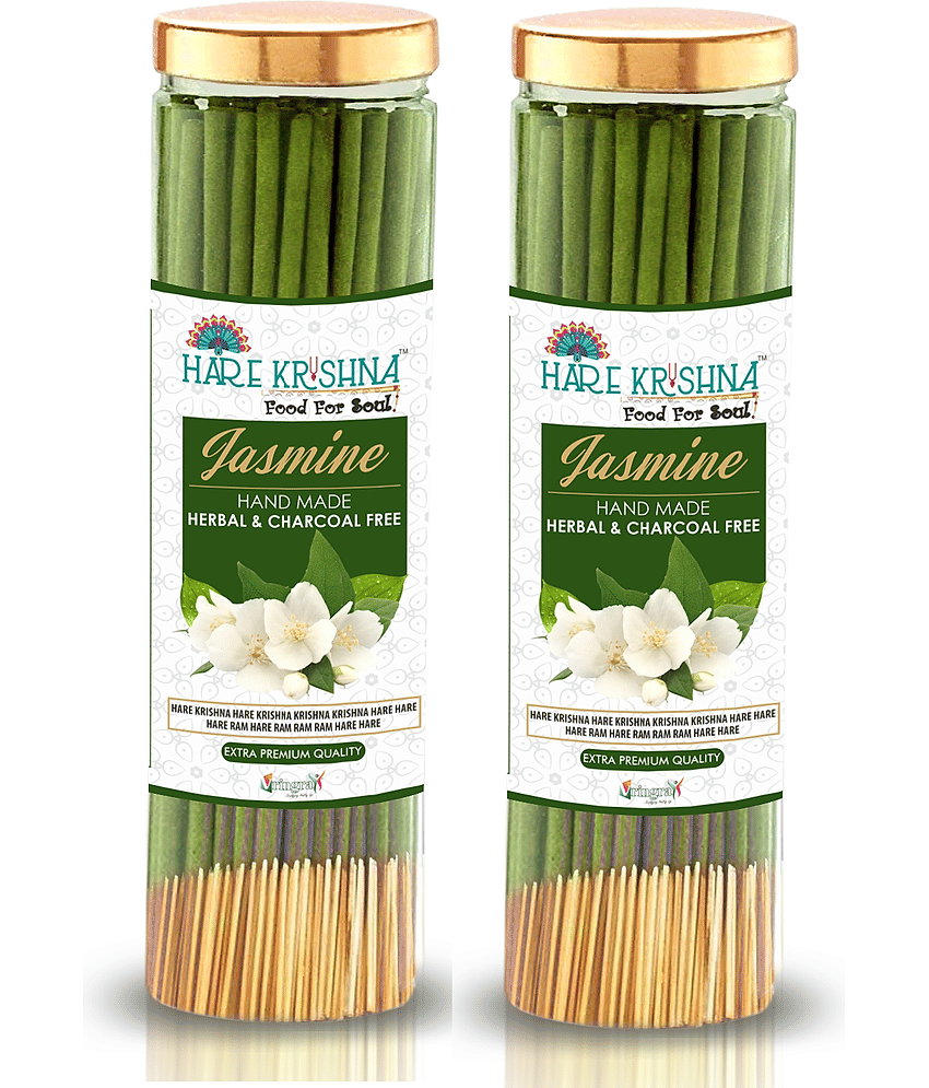 Hare Krishna Incense Stick Jasmine 200 gm ( Pack of 2 )