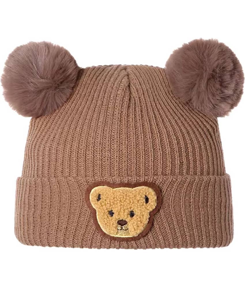 Infispace Baby's Woolen Skull Beanie Cap with Neck Warmer | Knit Woolen Hat Cap Neck Scarf Soft Wool Warm for Boys & Girs (Age: 6 Months to 4Years)cap caps for kids winter cap newborn winter caps