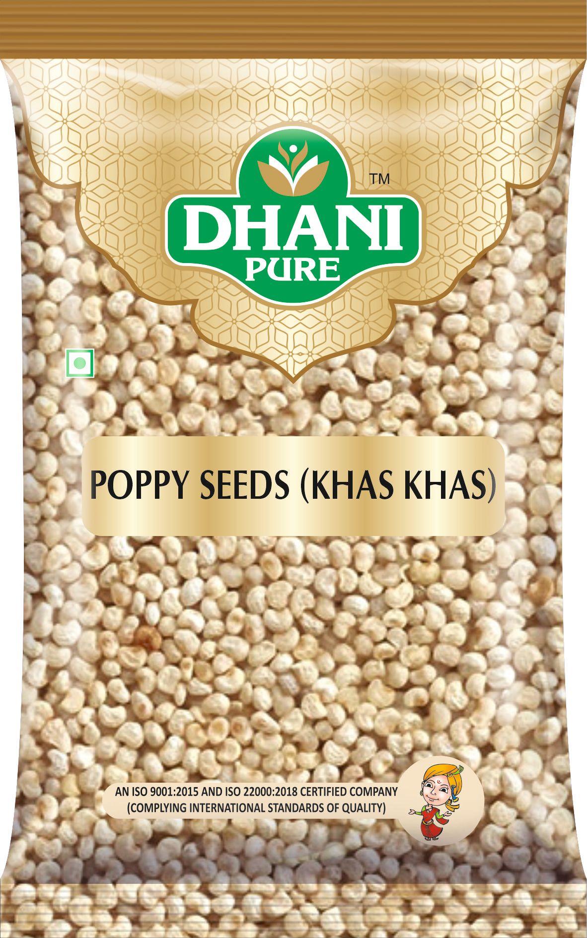 Dhani Pure Poppy Seeds / Khas Khas Whole, 100g