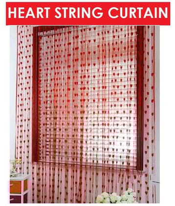 Fabolic Set of 2 Door Heart String Curtain