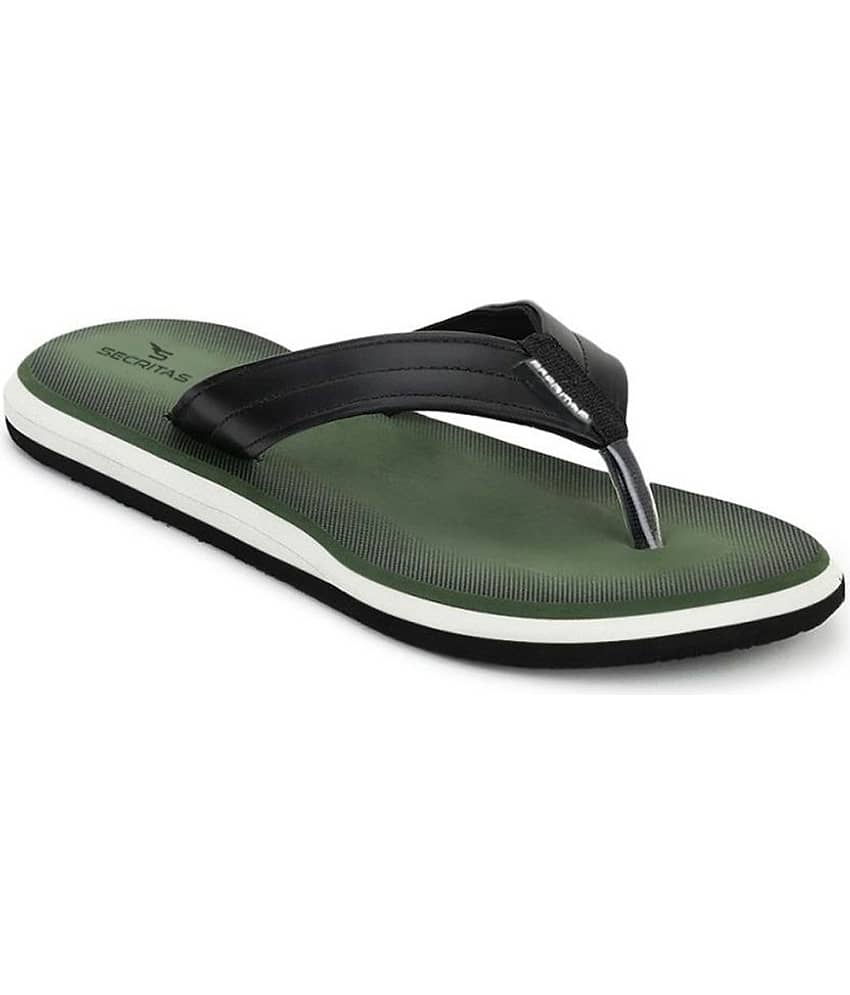 Secritas - Olive Men's Flip Flops