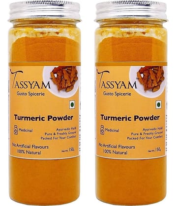 Tassyam Haldi (Turmeric) Powder 300 gm Pack of 2