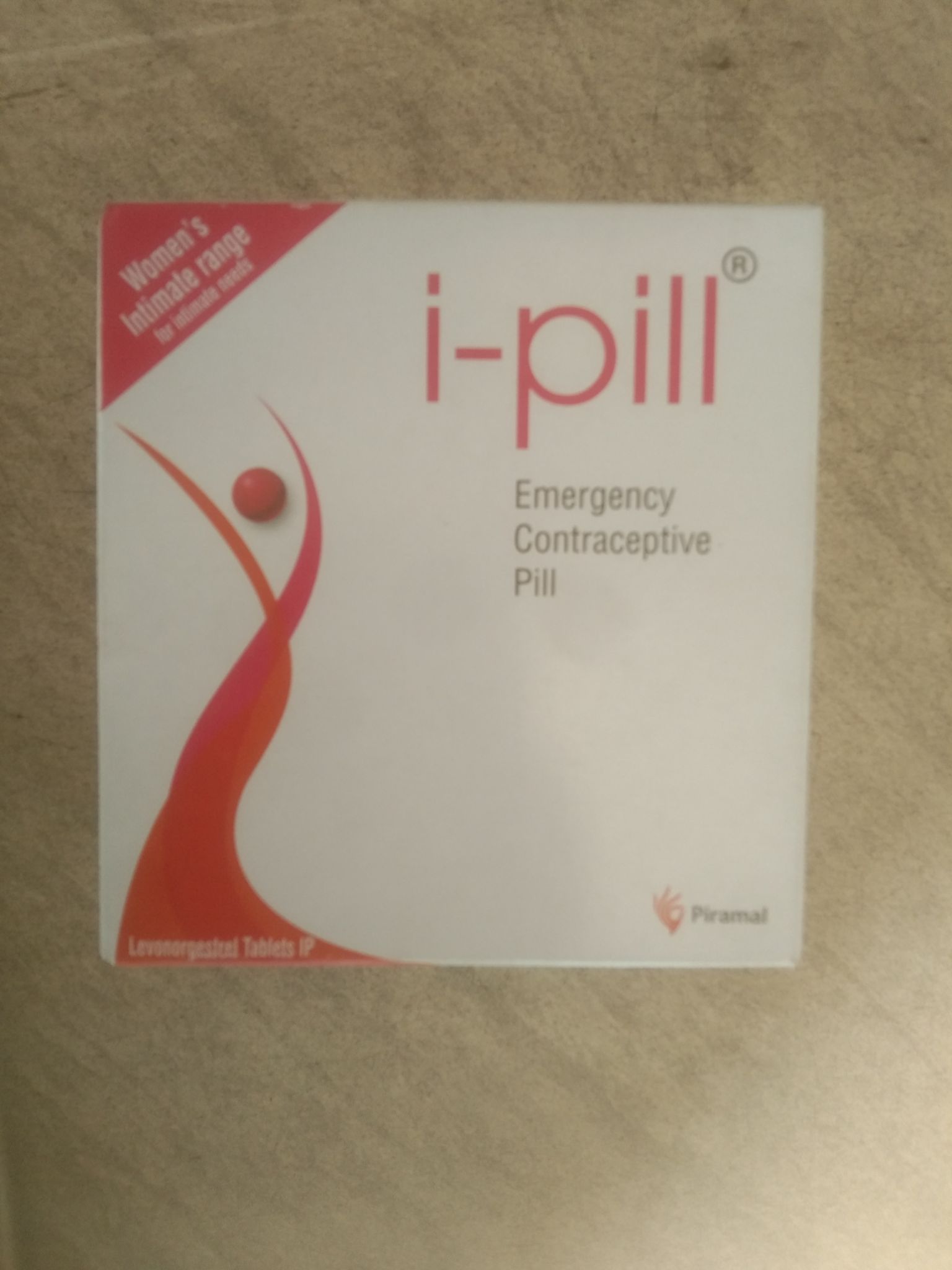 Women's Intimate range For intimate needs Levonorgestrel tablets ip I-pill Emergency Contraceptive Pill Piramal 
