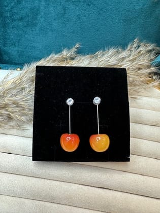 Golden Apple Earrings