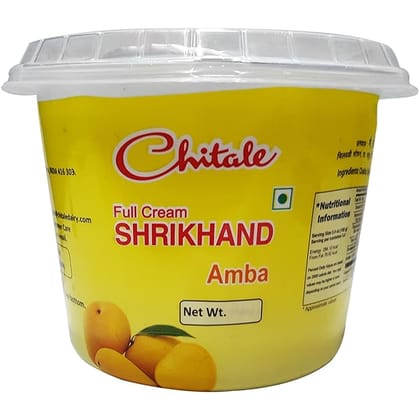 Chitale Full Cream Shrikhand Amba Plain Curd 500 GRAM