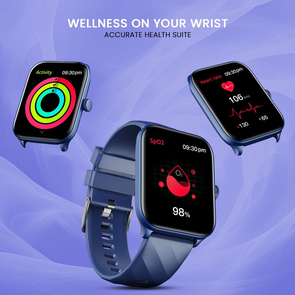 CELLECOR M5 Plus 2.01" IPS HD Display | 700 NITS | BT-Calling | AOD | IP67 | BT v5.4| Smartwatch Blue