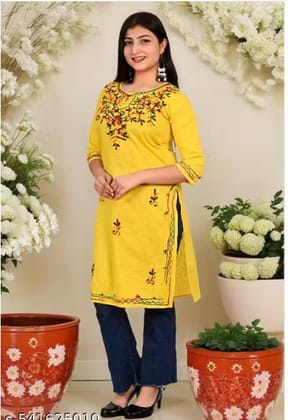 Fancy Rayon Embroidered Kurti
