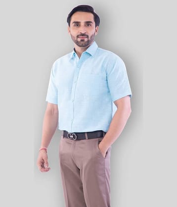 DESHBANDHU DBK - Turquoise Cotton Regular Fit Men's Formal Shirt (Pack of 1)