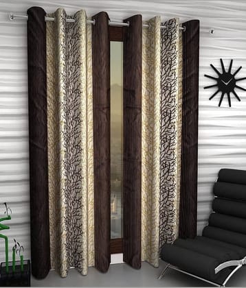 Home Sizzler Set of 2 Window Eyelet Curtains