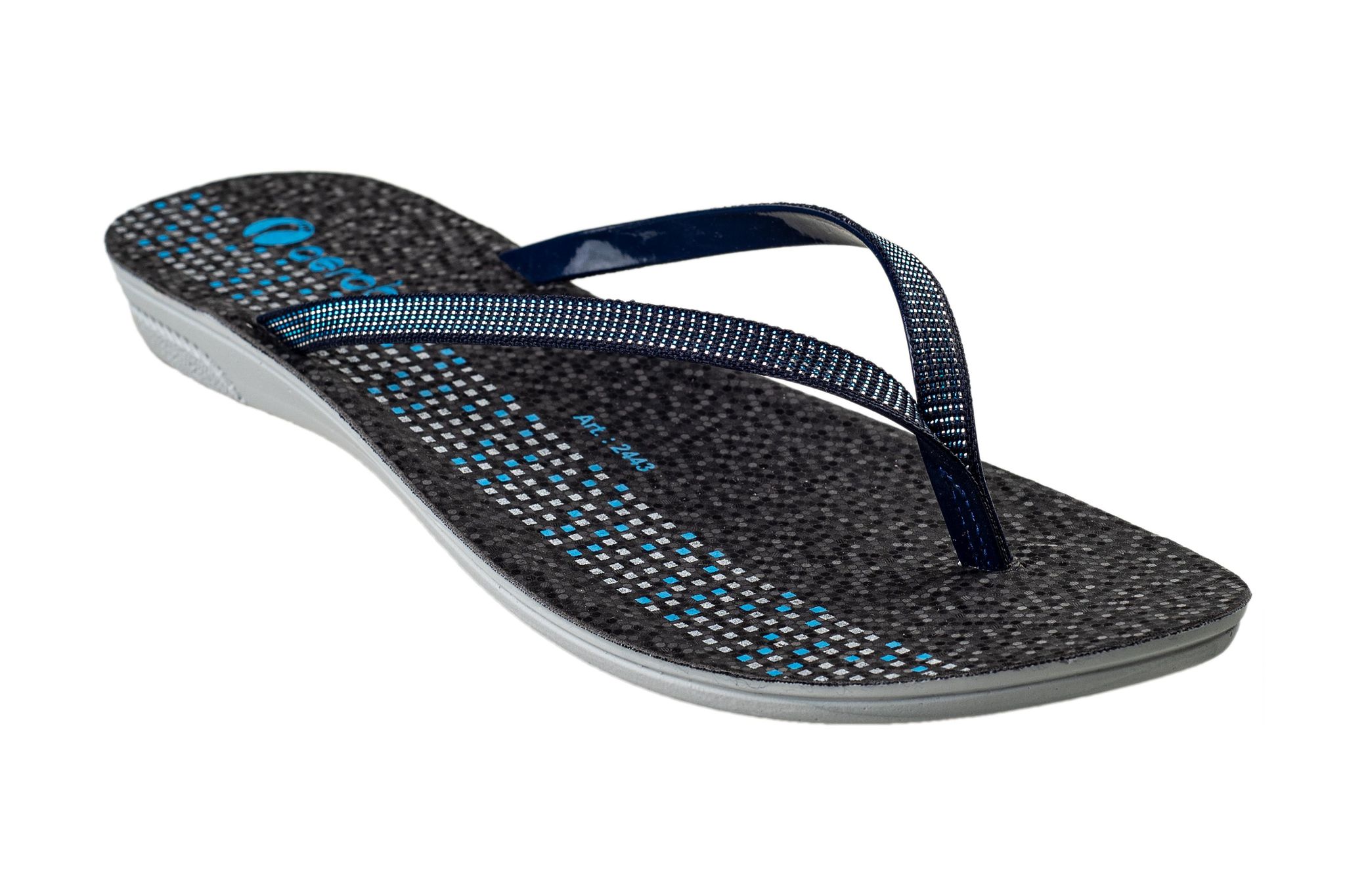 Aeroblu Ladies Blue Chappal PU-Blue / 4