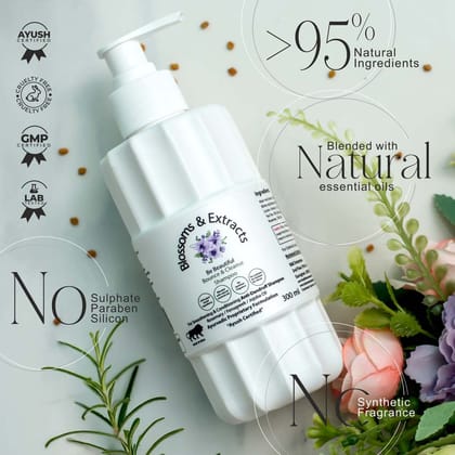 Blossoms & Extracts Be Beautiful Bounce & Cleance Anti Dandruff Shampoo -With Rosemary, Fenugreek & Jajoba