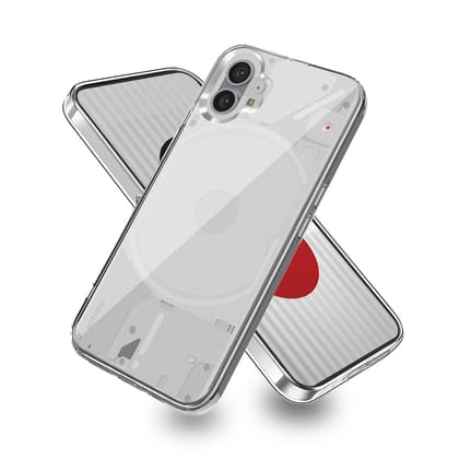 JGD PRODUCTS for Nothing Phone 1 5G Premium Transparent Hybrid Soft Slim Dust Proof Back Case Cover with Camera Protection JGD PRODUCTS for Nothing Phone 1 5G Premium Transparent Hybrid Soft Slim Dust Proof Back Case Cover with Camera Protection - Transp