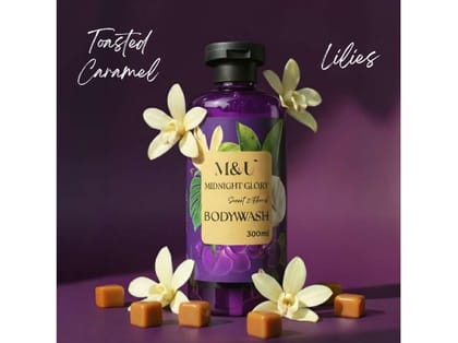 Midnight Glory Body Wash Caramel, Bergamot, Lily For Smooth Skin