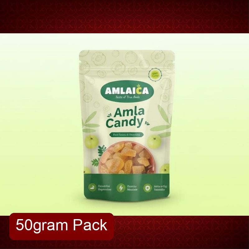 Amlaica Amla Candy (50g) | Rich in Vitamin C & Antioxidants | Natural Immunity Booster & Healthy Snack