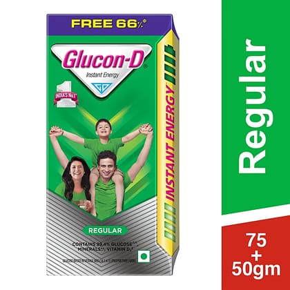 Glucon-D Instant Energy Health Drink - Regular, 75 G