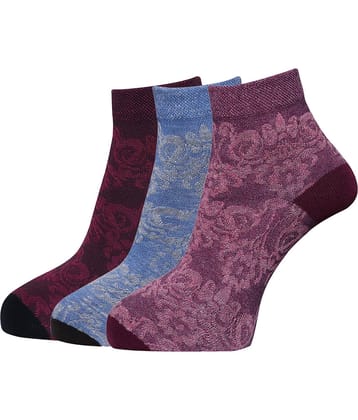Dollar - Multicolor Cotton Women's Ankle Length Socks ( Pack of 3 )