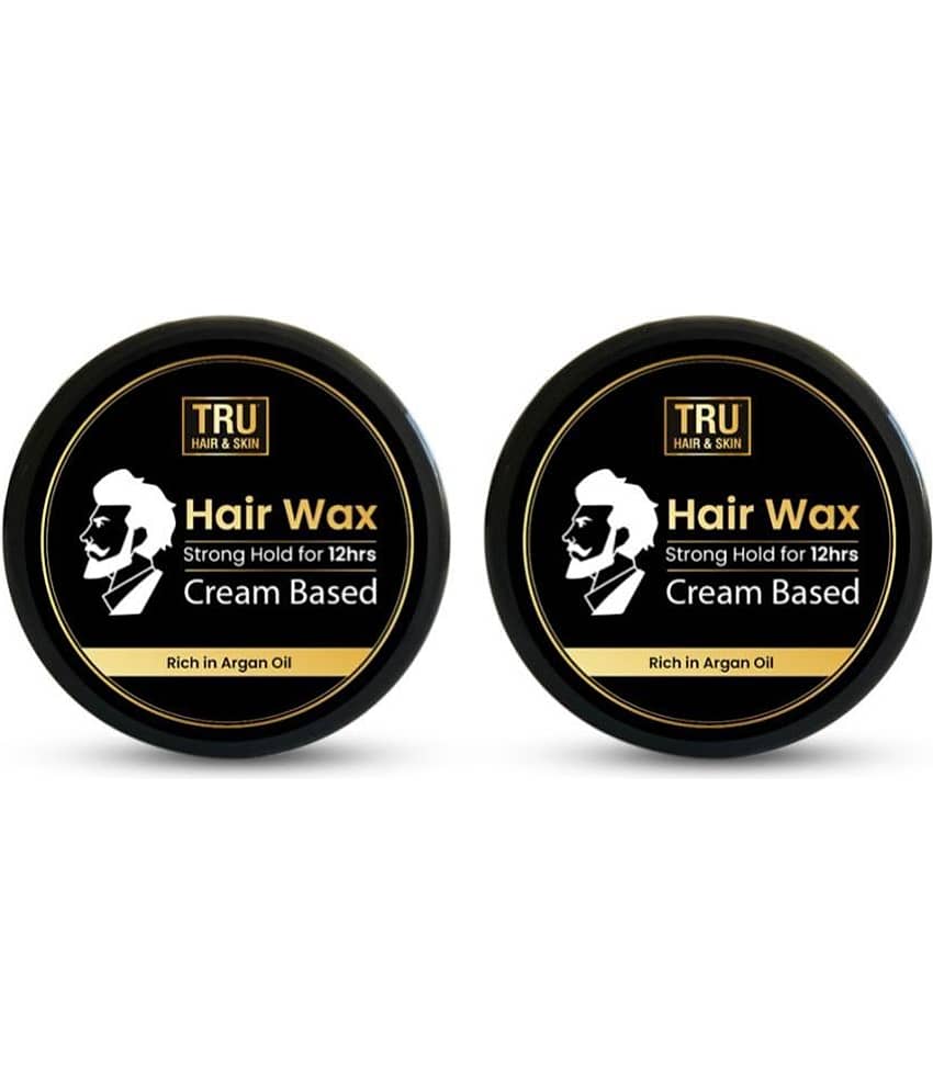 TRU HAIR & SKIN Hair Wax Cream For Men | Easy To Spread & Strong Hold For 12hrs (50gm Pack of 2)