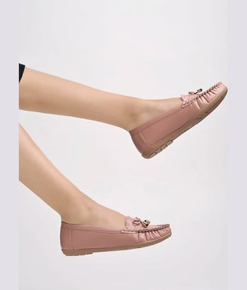Stylestry Peach Women's Casual Ballerinas