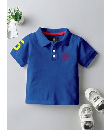 CODEZ Pack of 1 Boys Cotton Blend T-Shirt ( Royal Blue )