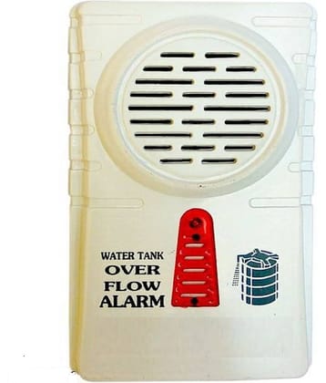 Leavess-Water Tank Overflow Alarm Sound High Quality Wired Sensor Security System (PACK OF 01)(Color/White)
